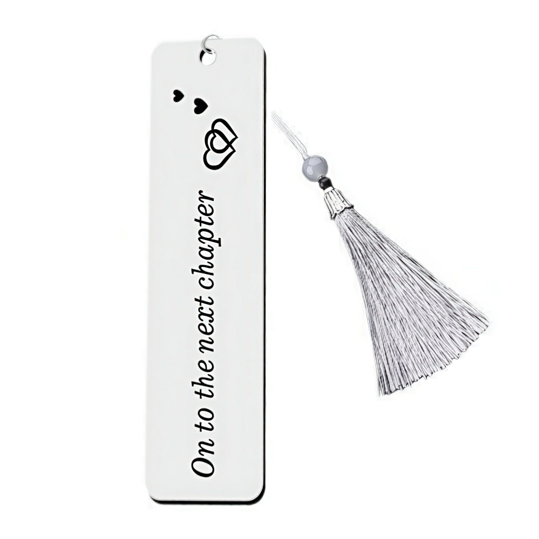 Stainless Steel Bookmark with Uplifting Message