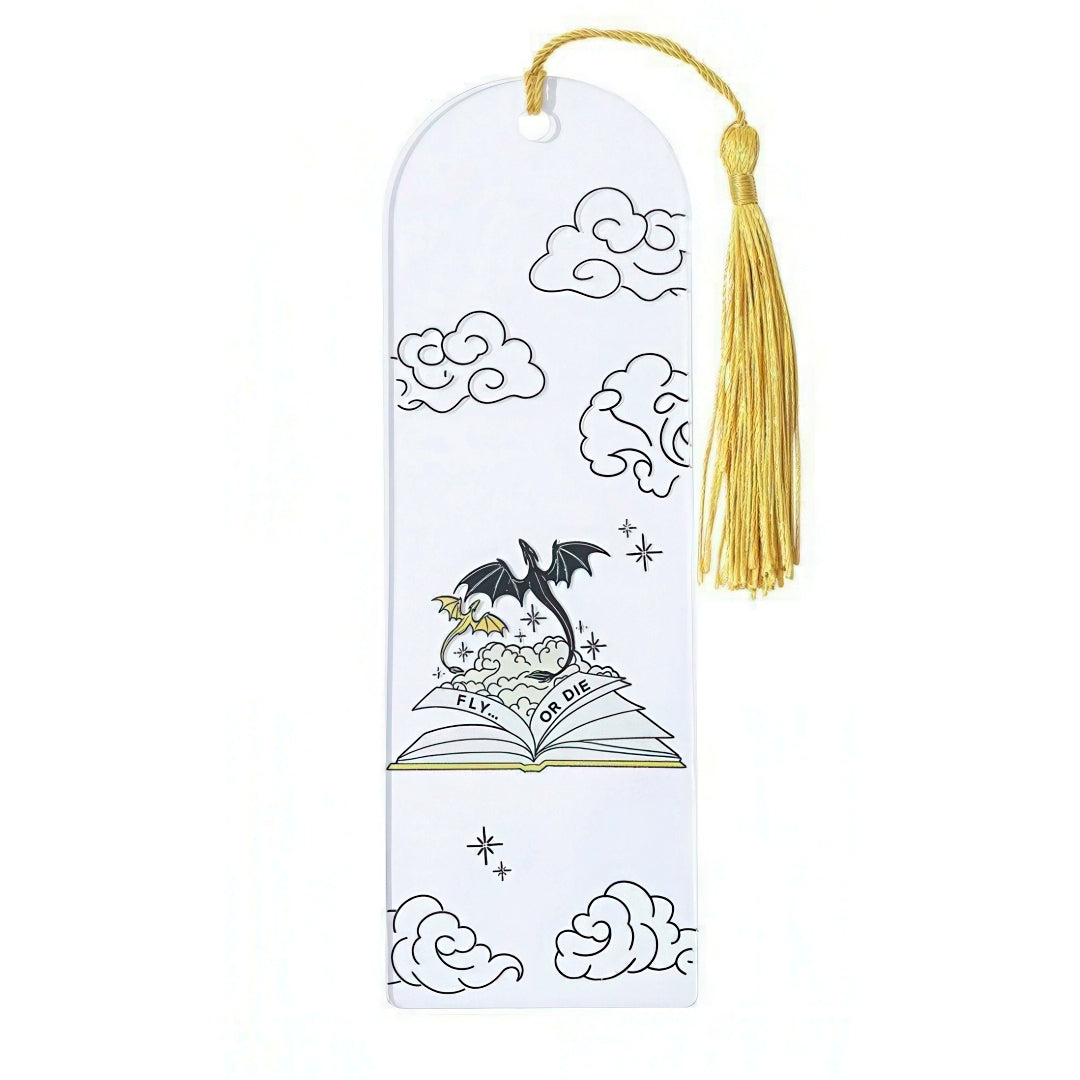 Fourth Wing Themed Acrylic Bookmark