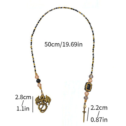 Fantasy Themed Beaded Chain Bookmark