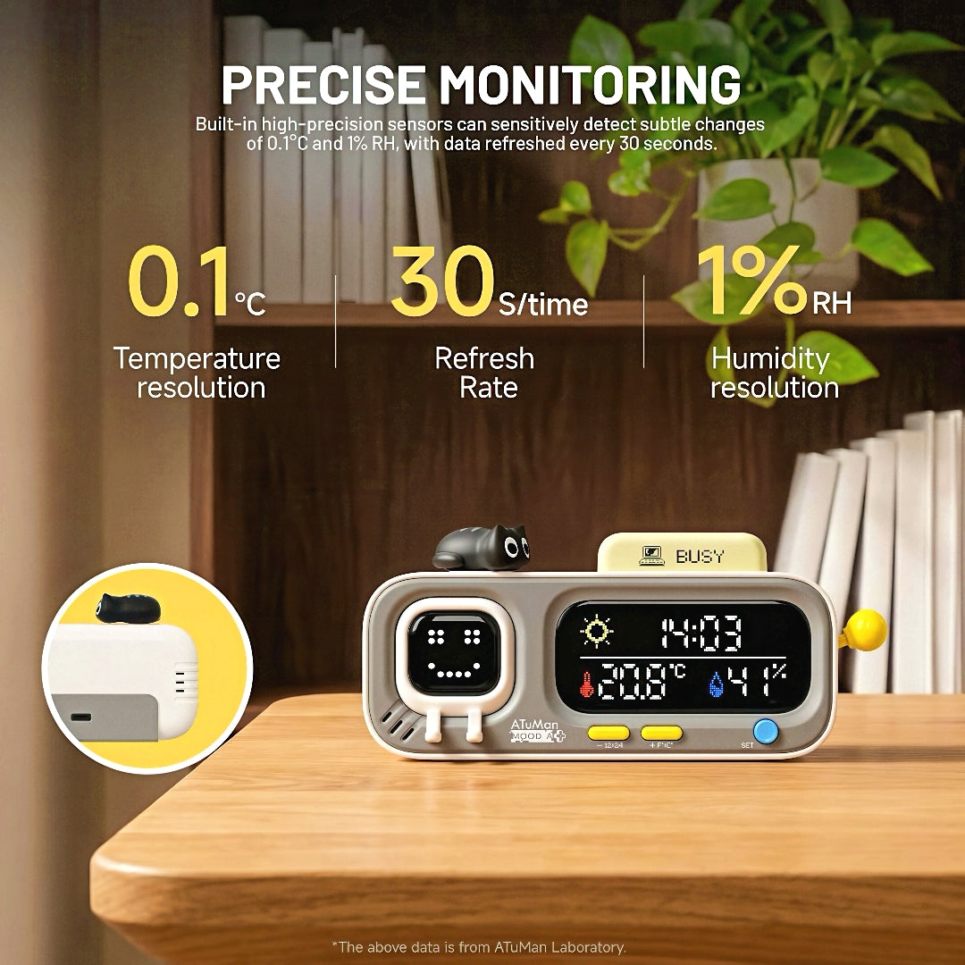 Digital Clock with Temperature and Humidity Meter