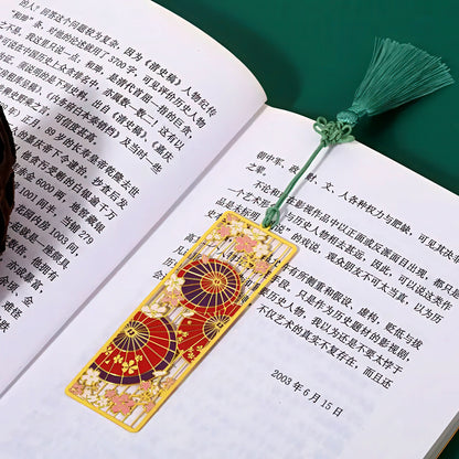 Japanese Art Themed Metal Bookmark