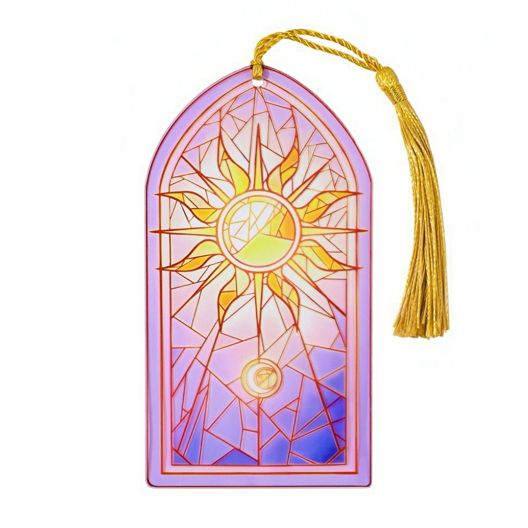 Sun and Moon Themed Acrylic Bookmark