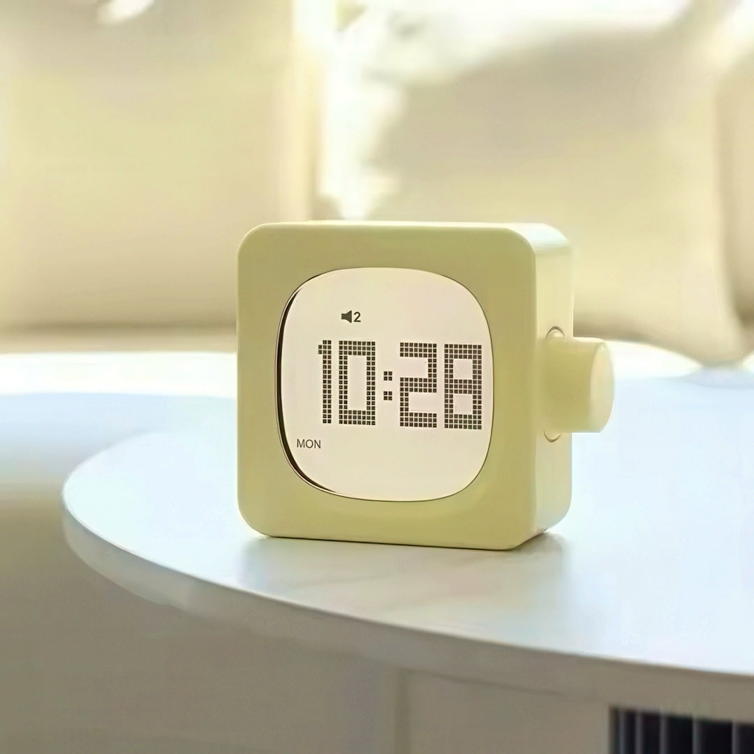 Rechargeable Alarm Clock with LCD Display