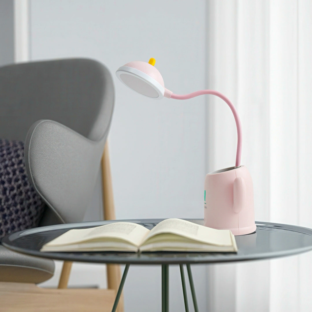 Rechargeable Desk Lamp with Cactus Shaped Pen Holder