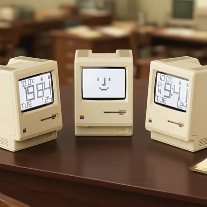 Retro Macintosh Shaped Alarm Clock