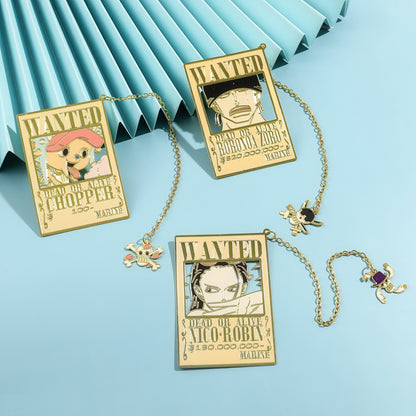 'One Piece' Manga Theme Metal Bookmark
