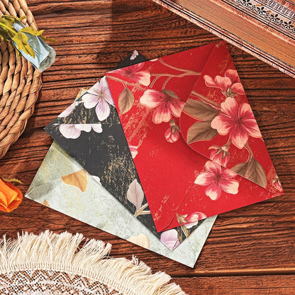 Elegant Floral Brocade Style Envelopes
