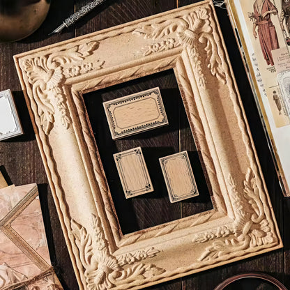 Baroque Style Border Wooden Stamp Set