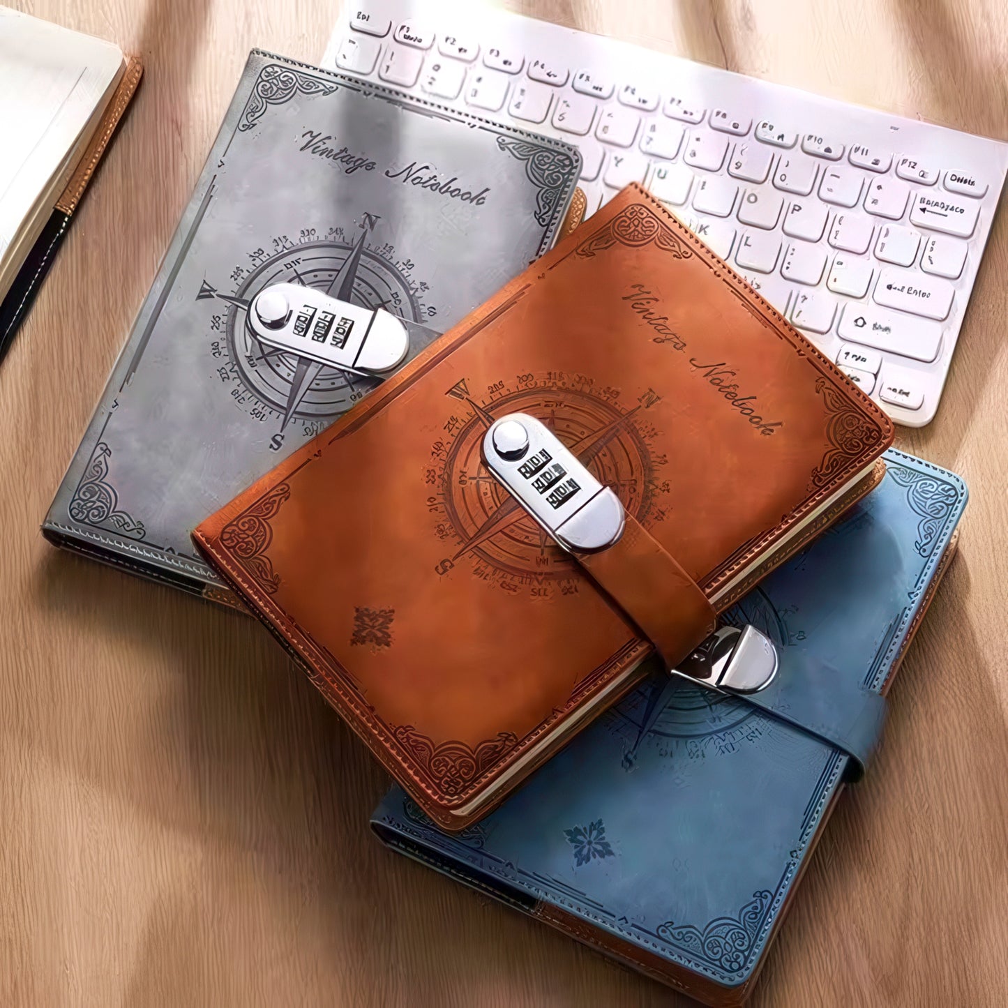 A5 Notebook with Combination Lock