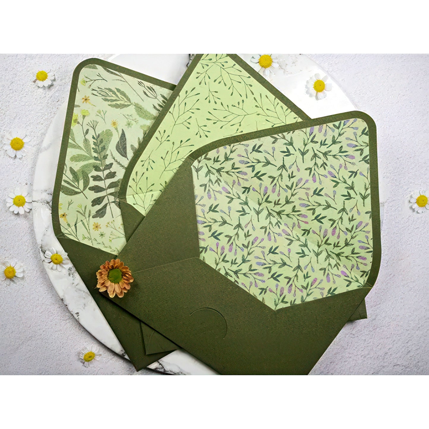 Vintage Painting Lined Envelopes