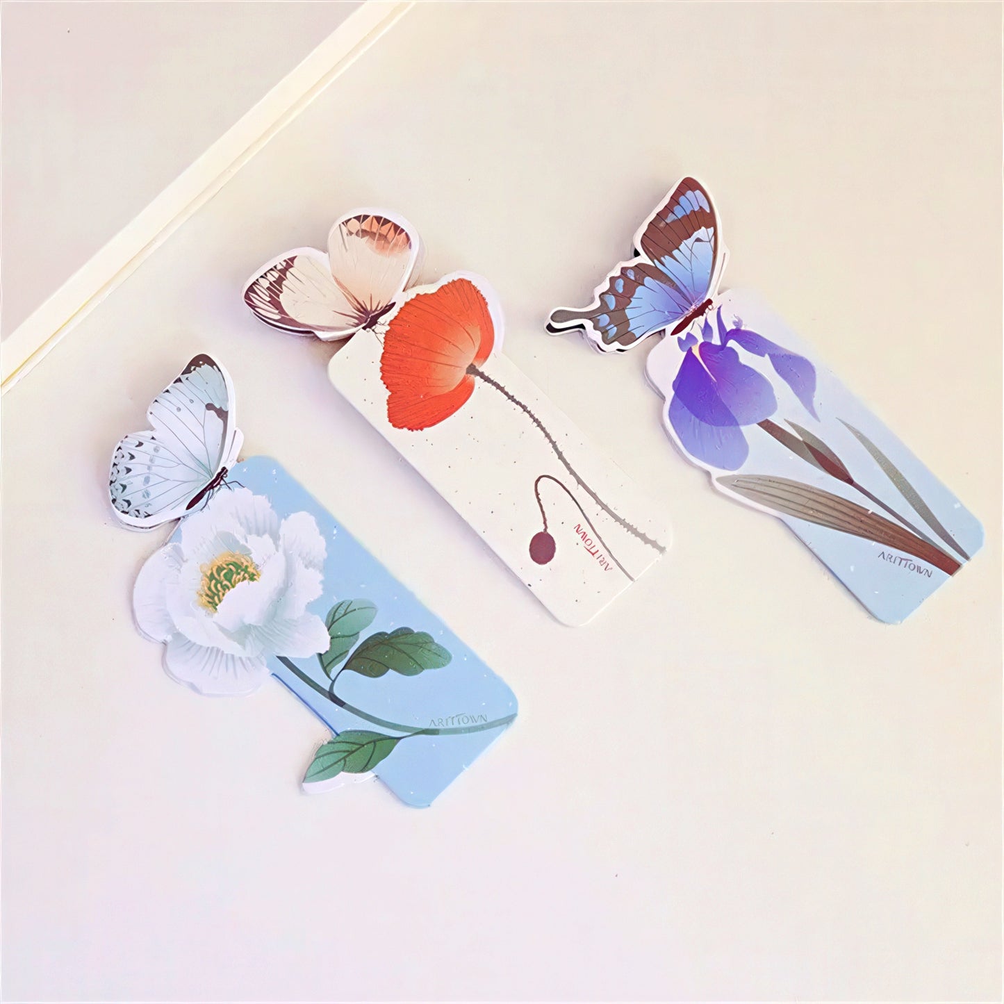 3D Butterfly Paper Bookmark