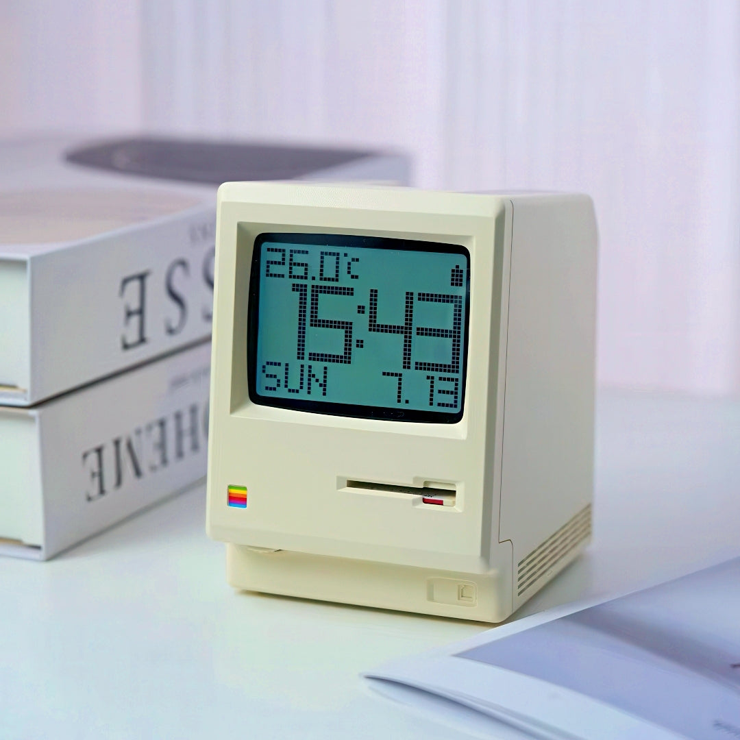 Retro Macintosh Shaped Alarm Clock