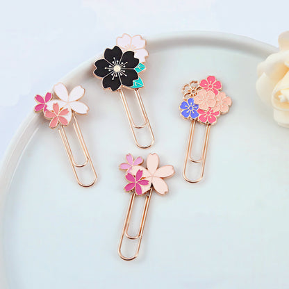 Cherry Blossoms Metal Paper Clip