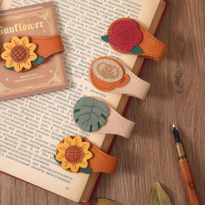 Timeless Magnetic Leather Bookmark