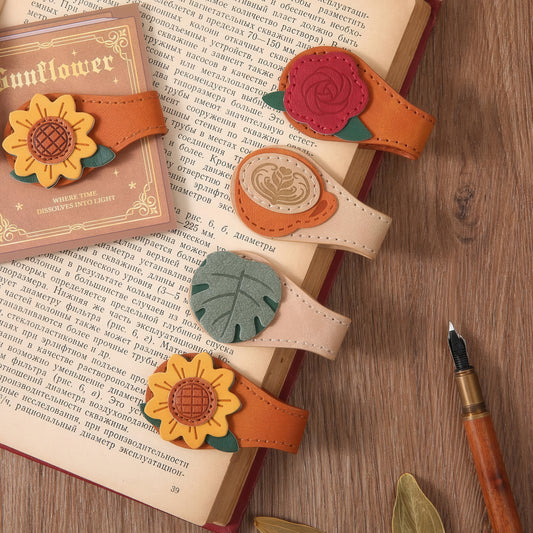Timeless Magnetic Leather Bookmark