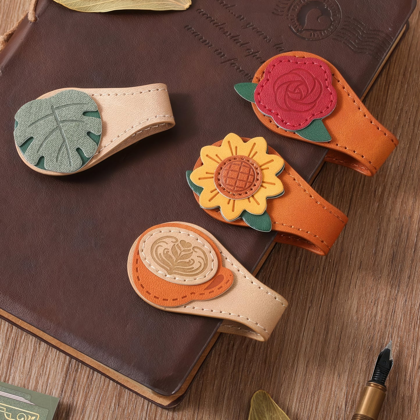 Timeless Magnetic Leather Bookmark