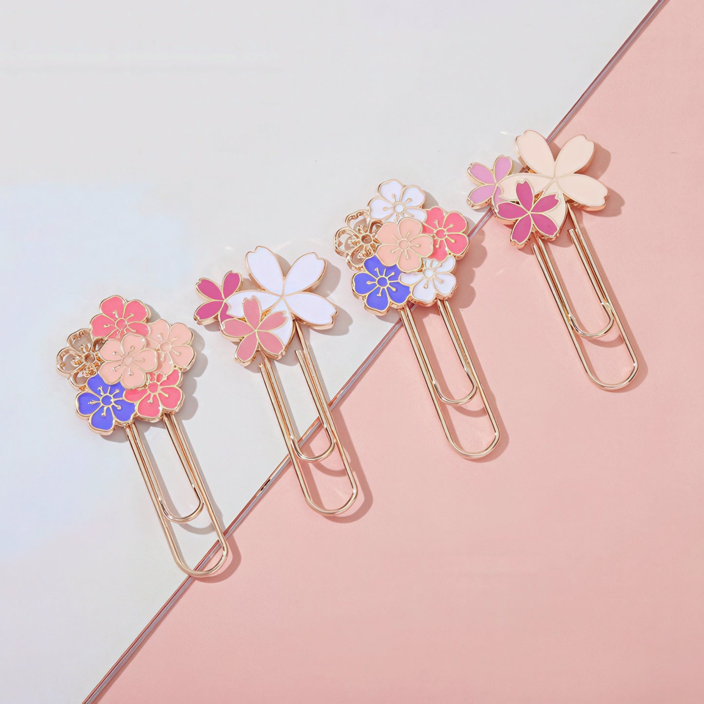 Cherry Blossoms Metal Paper Clip