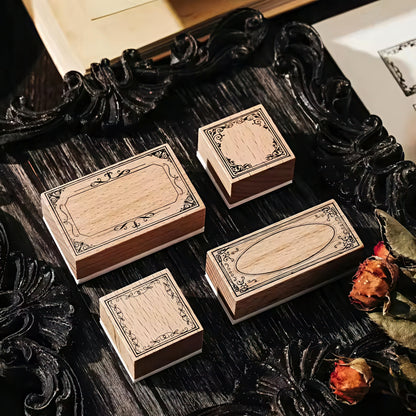 Baroque Style Border Wooden Stamp Set