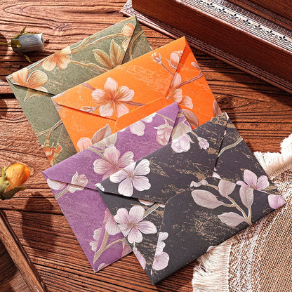Elegant Floral Brocade Style Envelopes