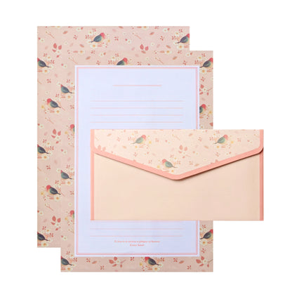 Retro Floral Theme Envelope Set