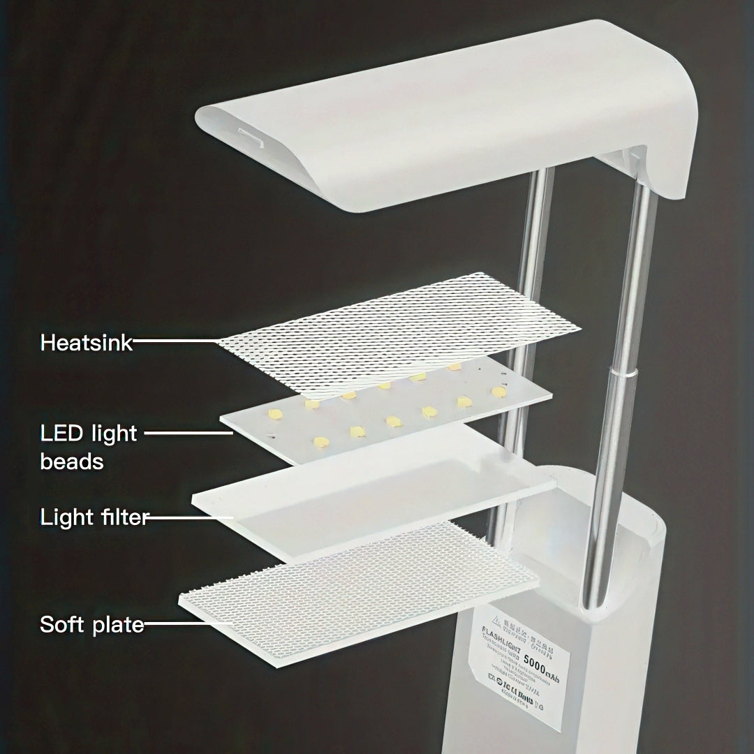 Multifunctional Portable LED Desk Lamp with Flashlight