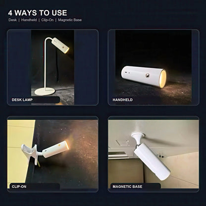 Rechargeable LED Desk Lamp with Detachable Magnetic Light Head