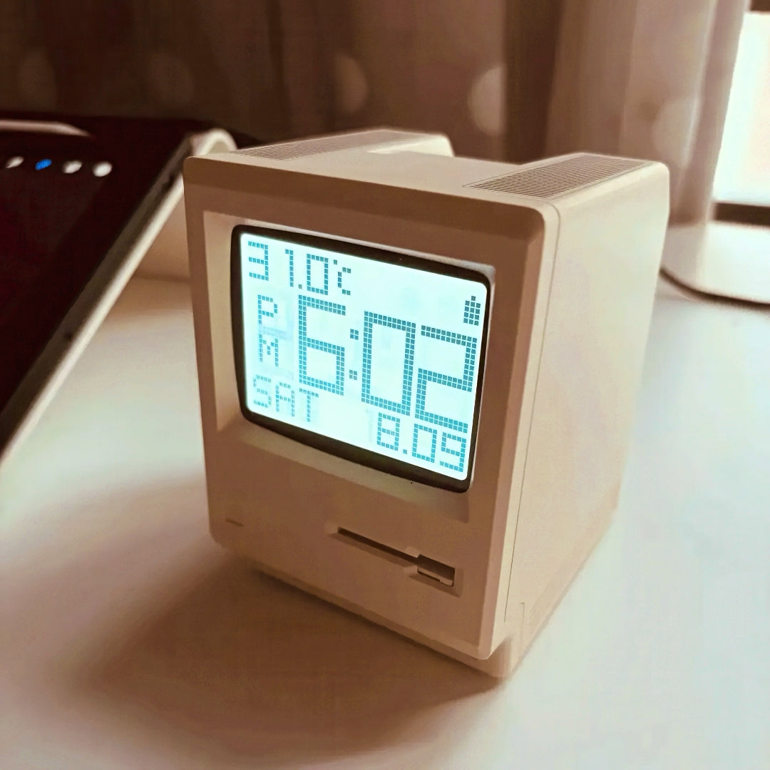 Retro Macintosh Shaped Alarm Clock
