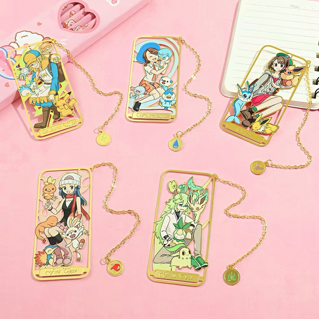 Pokemon Trainers Metal Bookmark
