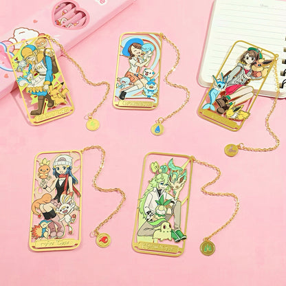 Pokemon Trainers Metal Bookmark