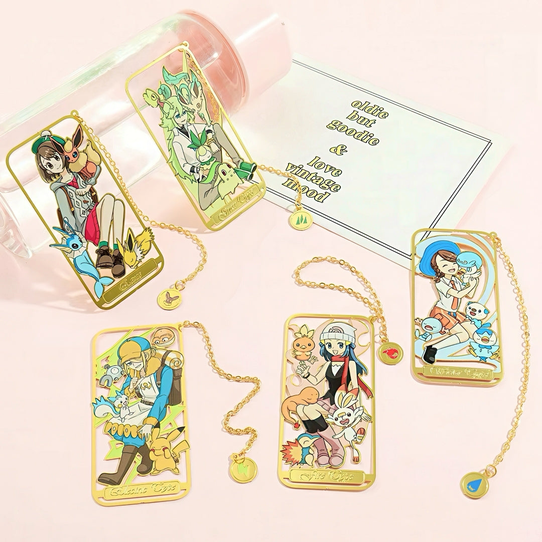 Pokemon Trainers Metal Bookmark