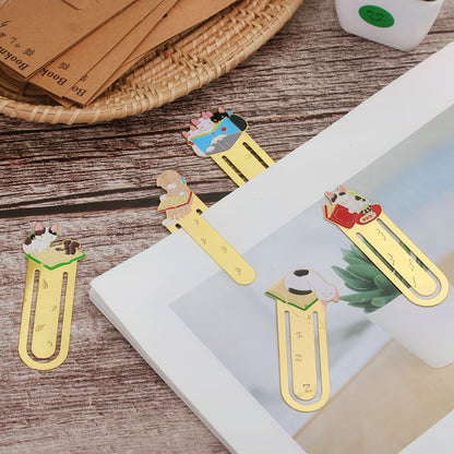 Pottering Cats Metal Bookmark