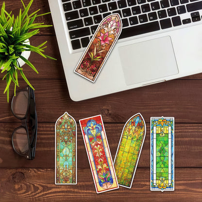 Baroque Cathedral Glass Paper Bookmark Set