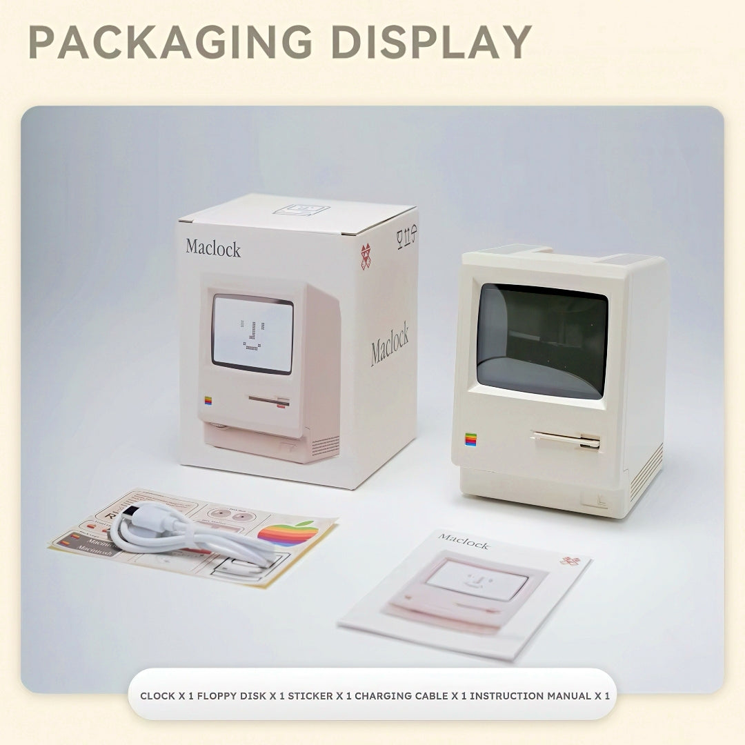 Retro Macintosh Shaped Alarm Clock