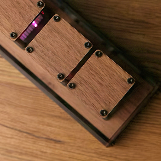 RGB Nixie Tube Clock with Wooden Base