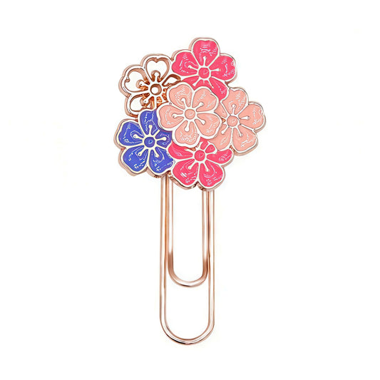 Cherry Blossoms Metal Paper Clip