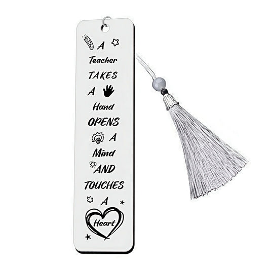 Stainless Steel Bookmark with Uplifting Message