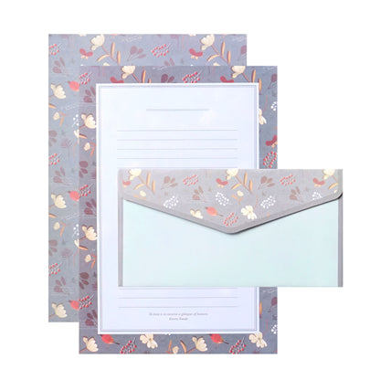 Retro Floral Theme Envelope Set