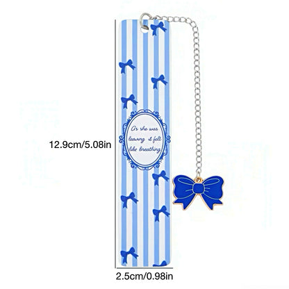 Cute Ribbon Themed Stainless Steel Bookmark