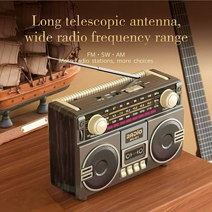 Portable Bluetooth Radio with Cassette Player Design