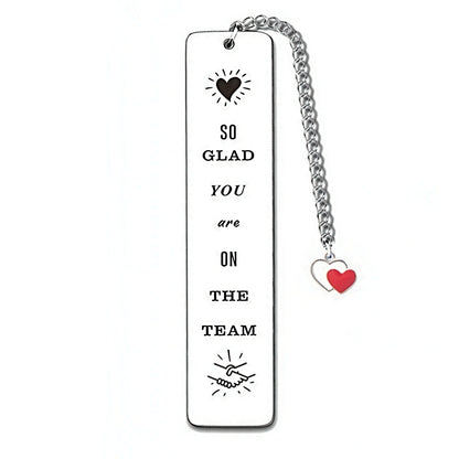 Stainless Steel Bookmark with Uplifting Message