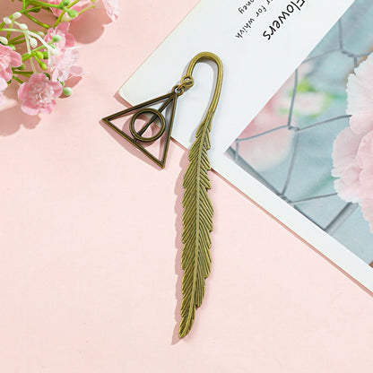 Harry Potter Vintage Feather Metal Bookmark