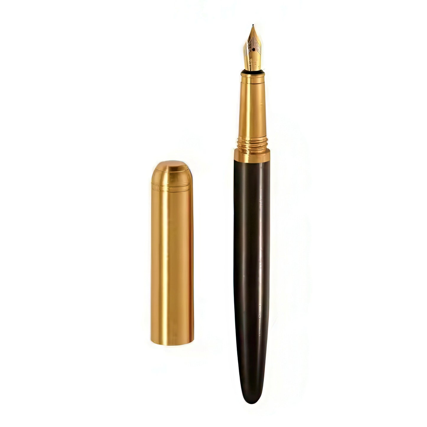 Wooden Fountain Pen with Brass Cap