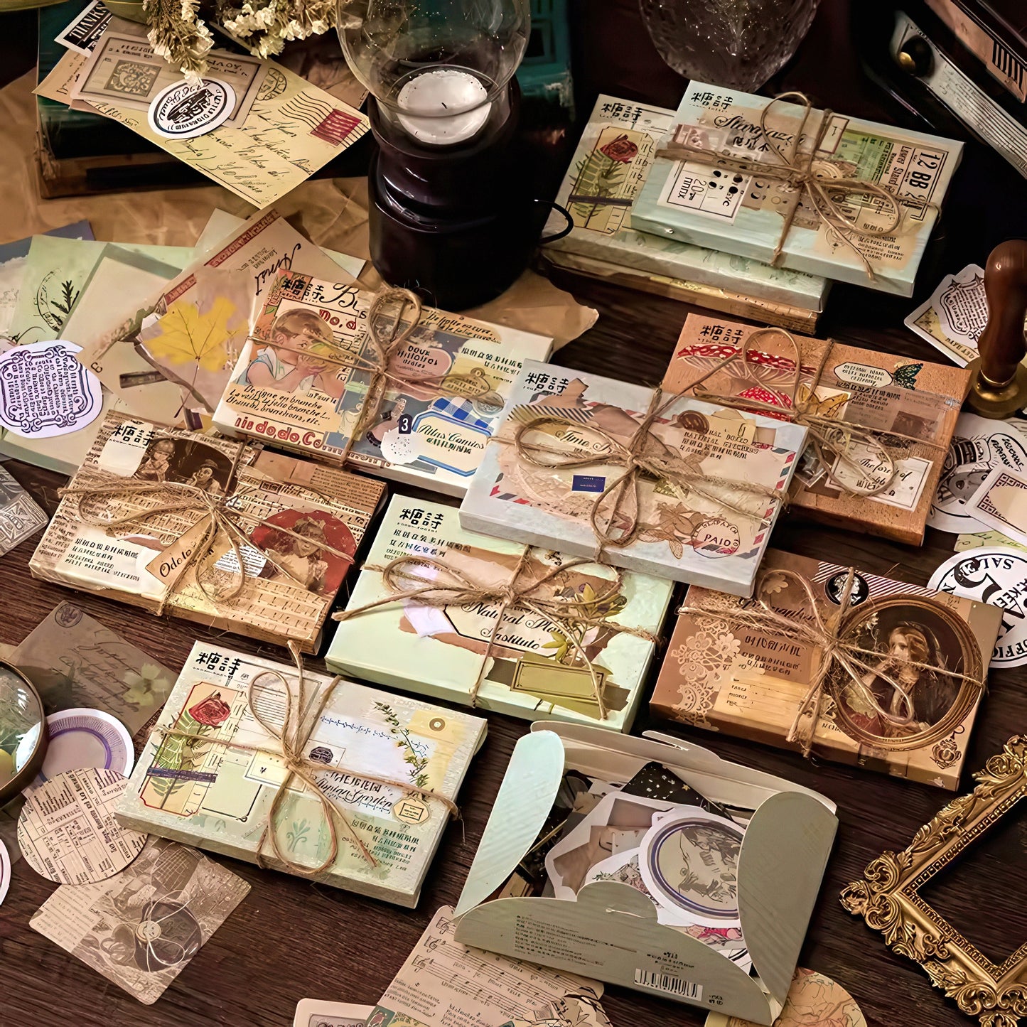 Retro Themed Scrapbook Supplies Pack