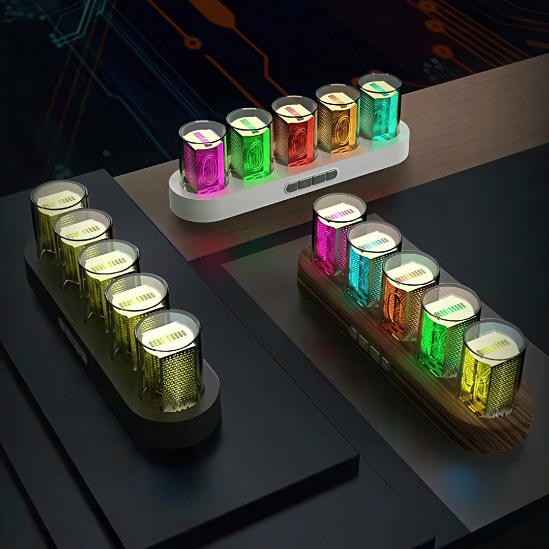 Nixie Tube Clock with RGB LED Glow