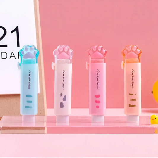 Cat Paw Retractable Eraser