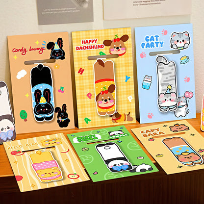Cute Crawling Pet Magnetic Bookmark