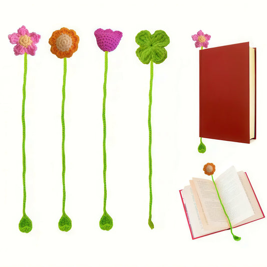 Handmade Crochet Flower Bookmark