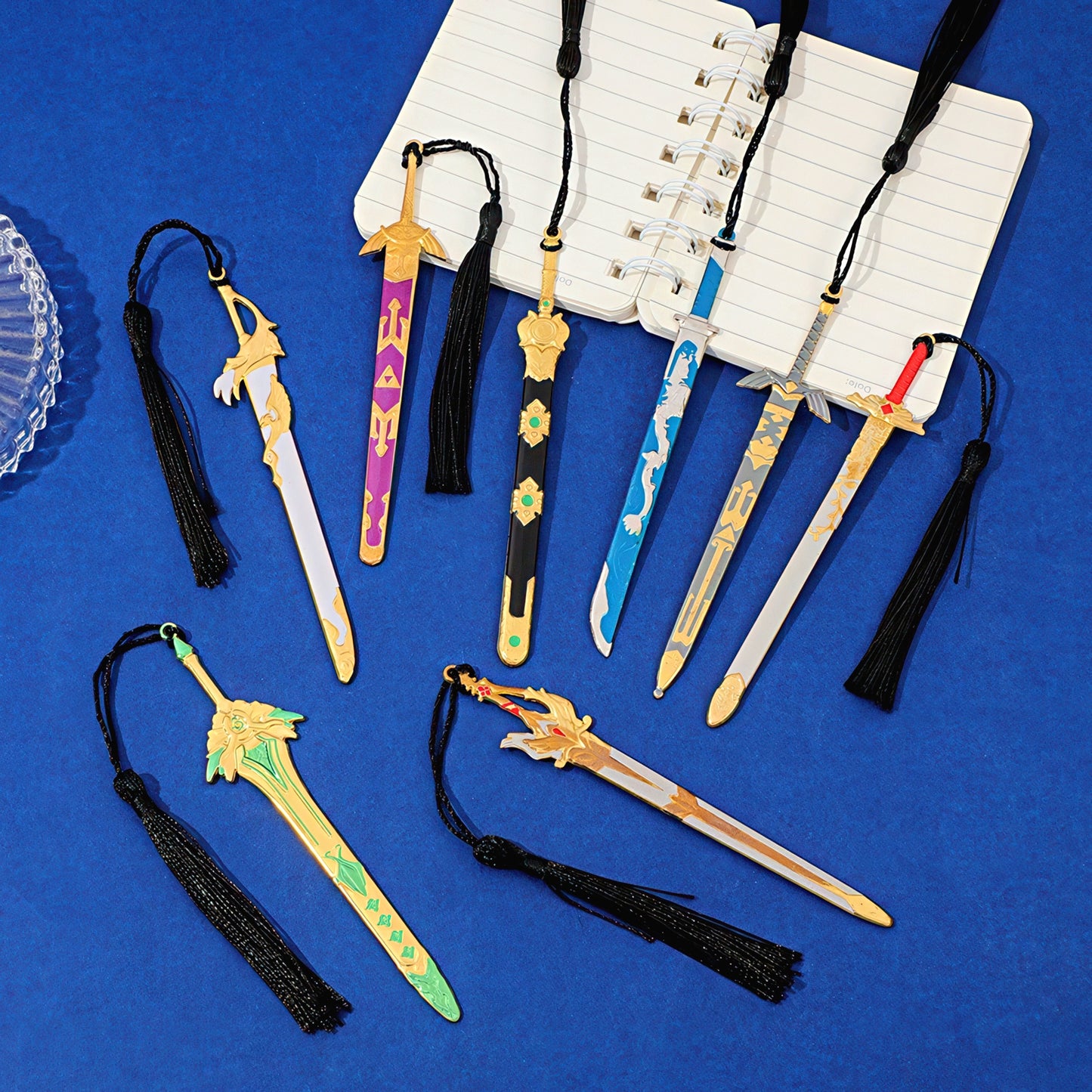 Wuxia Sword Shaped Metal Bookmark