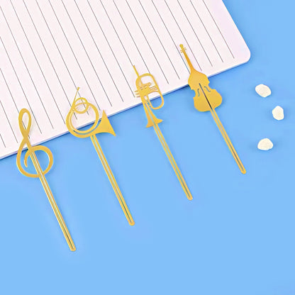 Musical Themed Metal Bookmark