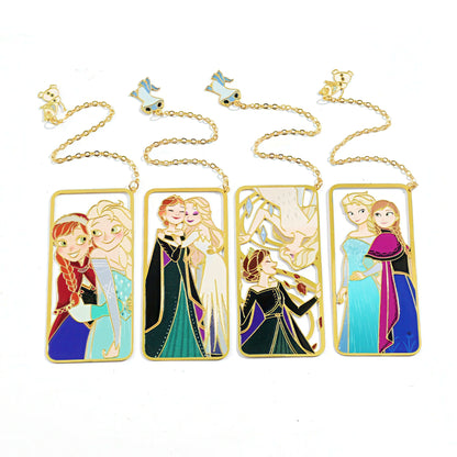 Disney Movie Frozen Elsa and Anna Metal Bookmark